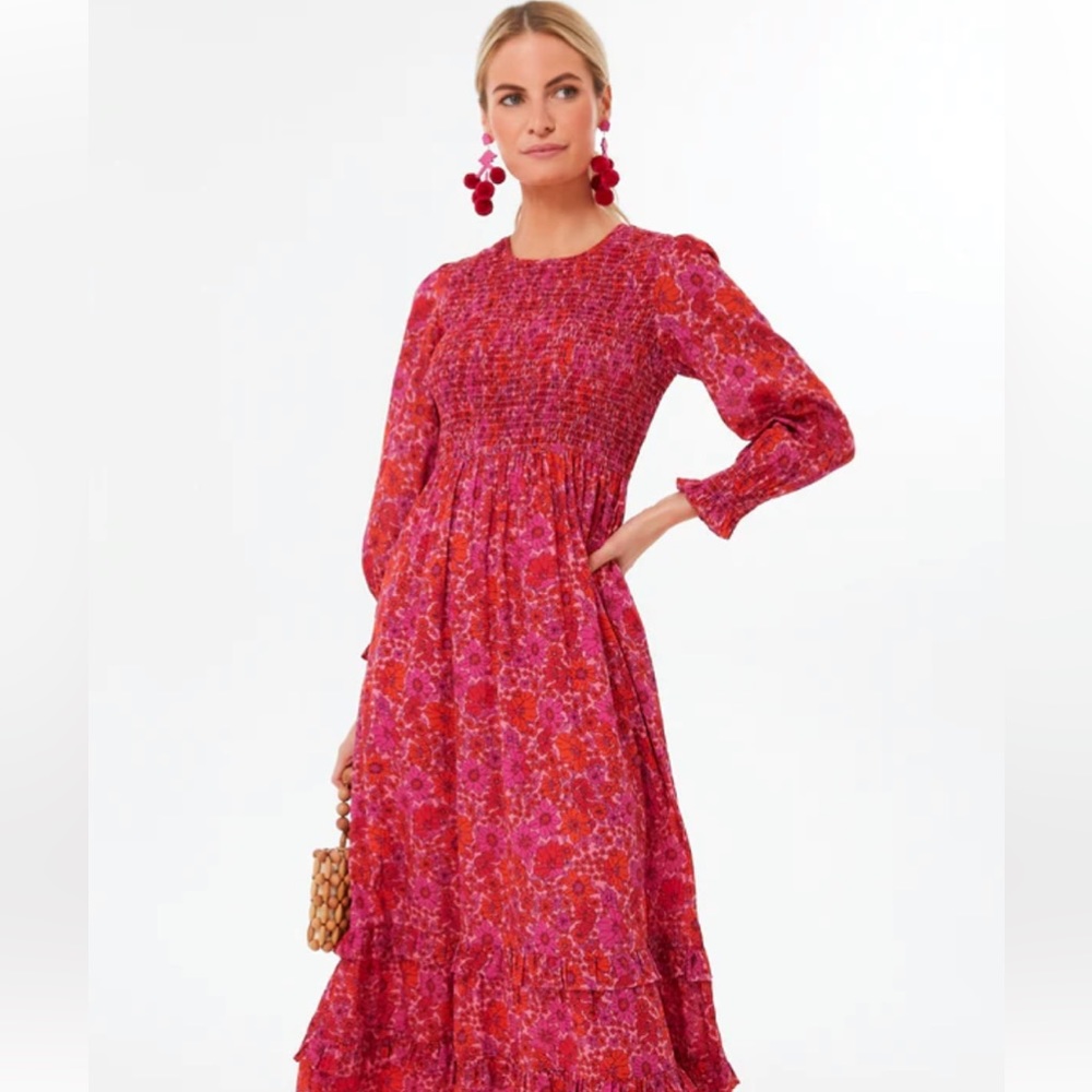 Pink City Prints Isabel Midi Dress